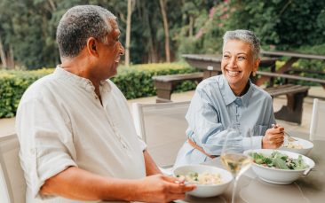 Happy senior couple enjoying peace of mind with their Guaranteed Final Expense Plan